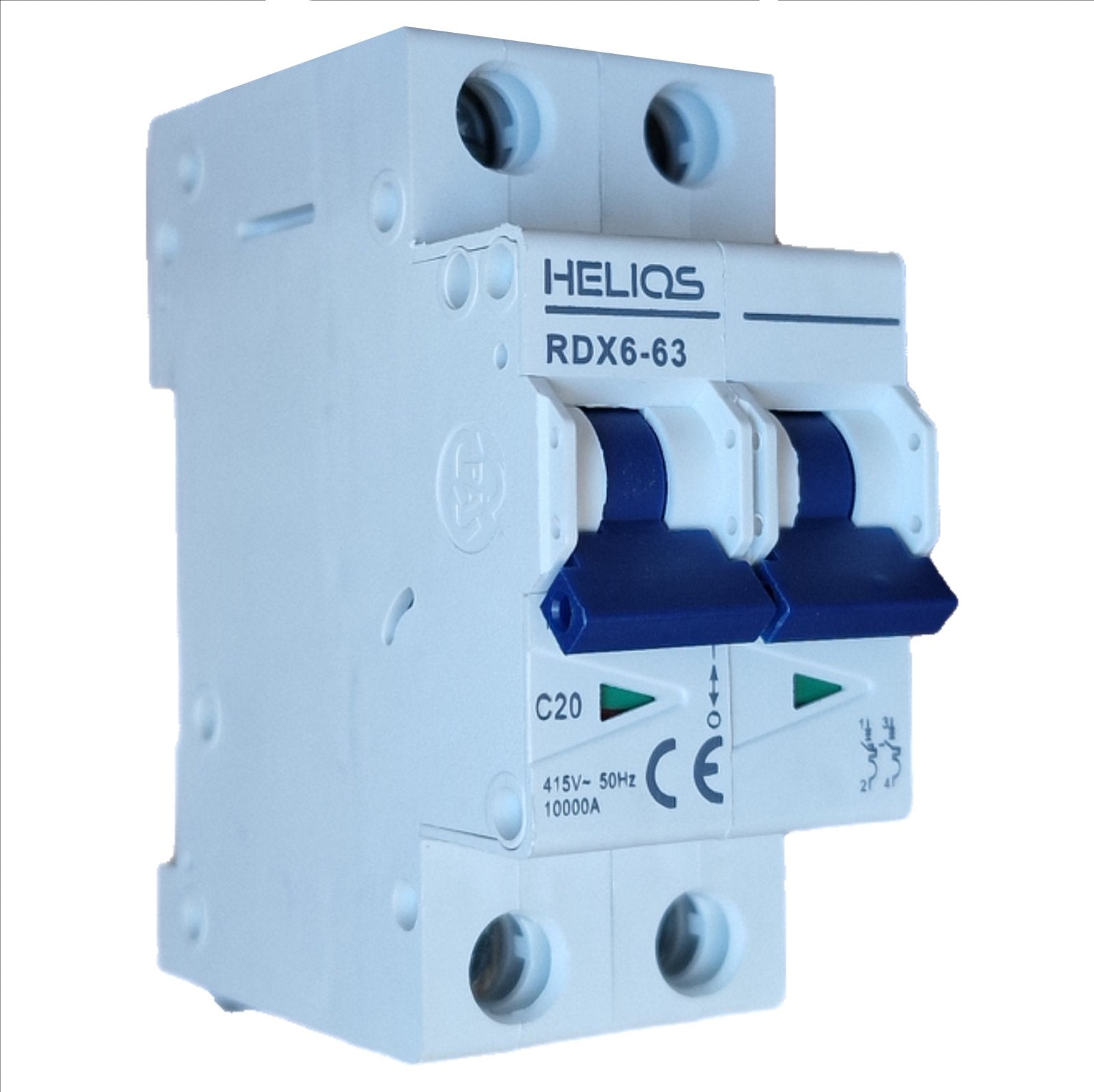 HELIOS AC MCB 20A 2P