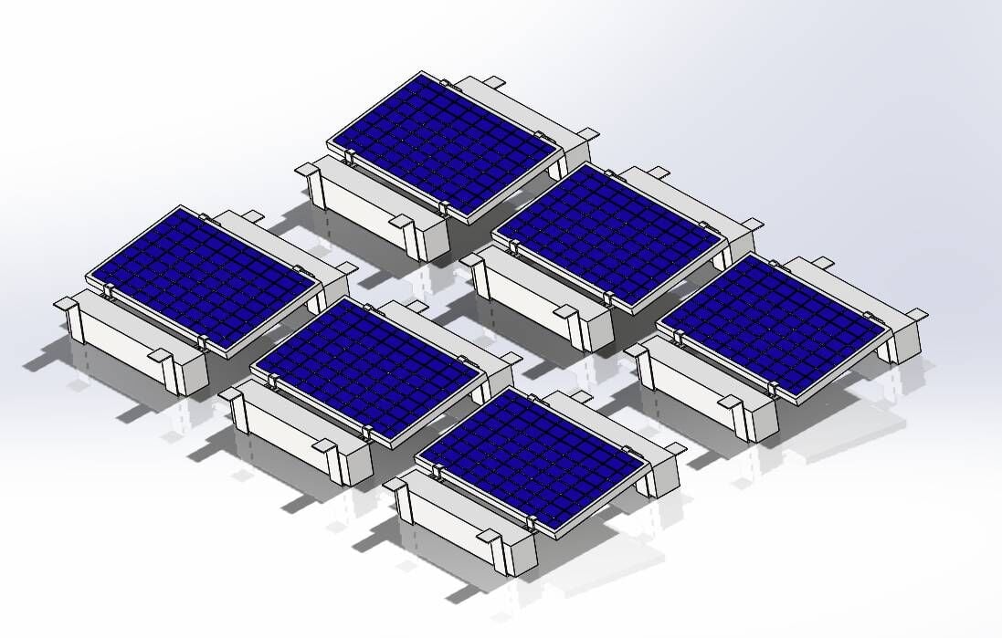 Zhejiang Haina Solar Tech Co., Ltd. - Montagesysteme - HINA FLAT ROOF HINA - Art. 9832