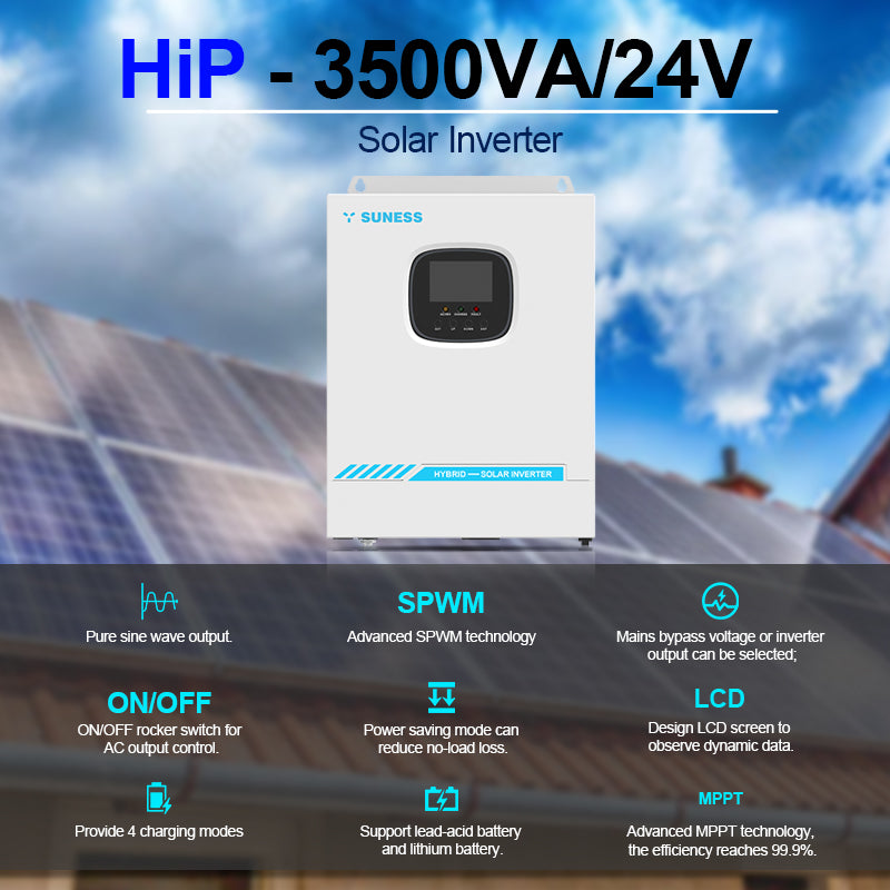 Shenzhen Youess Energy Storage Technology Co., Ltd - Wechselrichter - HIP-3500VA/24V HIP-3524 - Art. 52167