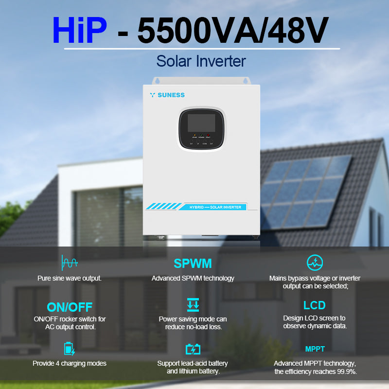 Shenzhen Youess Energy Storage Technology Co., Ltd - Wechselrichter - HIP-5500VA/48V HIP-5548 - Art. 52168