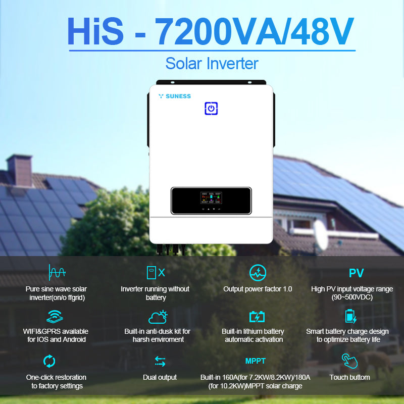 Shenzhen Youess Energy Storage Technology Co., Ltd - Wechselrichter - HIS-7200-10200VA/48V HIS-7200VA/48V - Art. 52172
