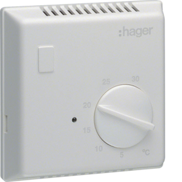 Hager Raumthermostat EK053 Bimetall mit Schliesser+LED