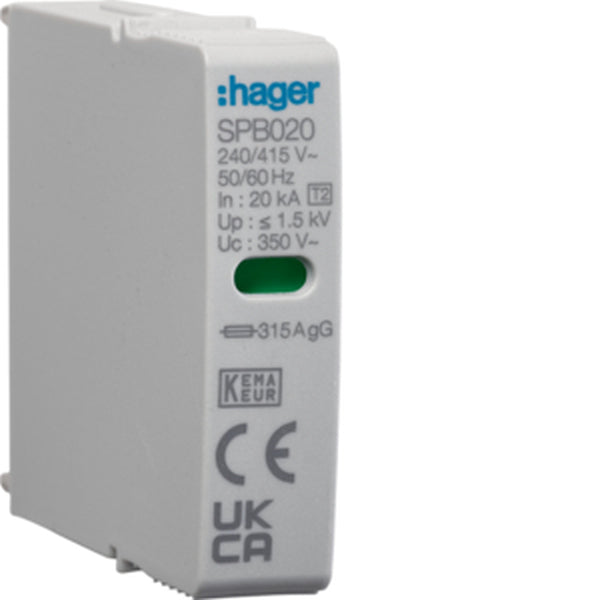 Hager Steckmodul 1P T2 L-N SPB420