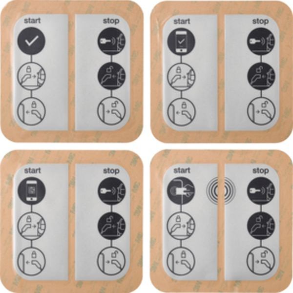 Hager Sticker XEVA310 Sticker witty RFID APP QR-Code