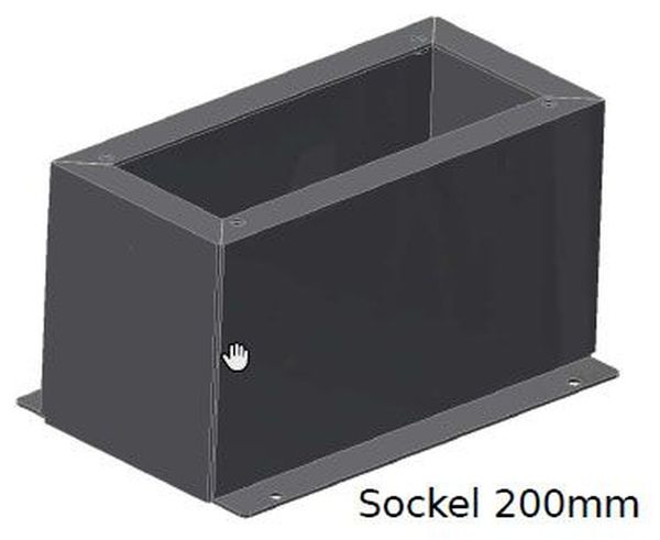 Hardy Barth Sockel 200mm edelstahl