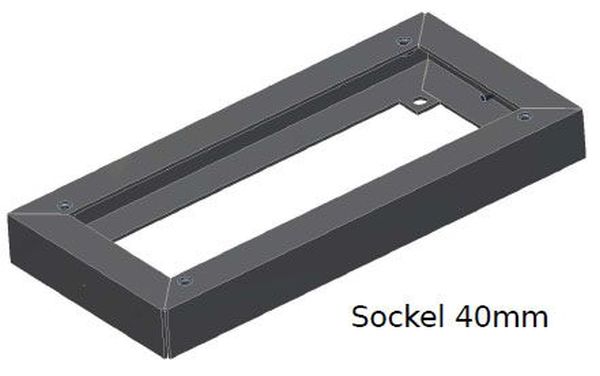 Hardy Barth Sockel 40mm edelstahl