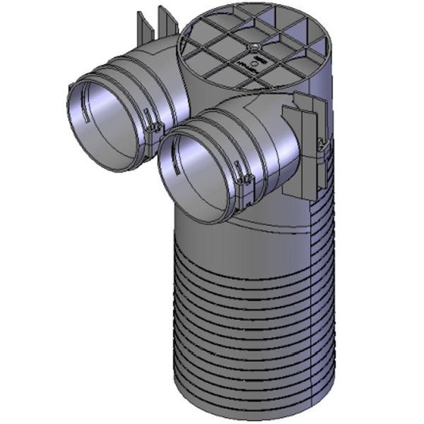 Helios FlexPipe Decken-/Wandkasten FRS-DWK 2-75/125