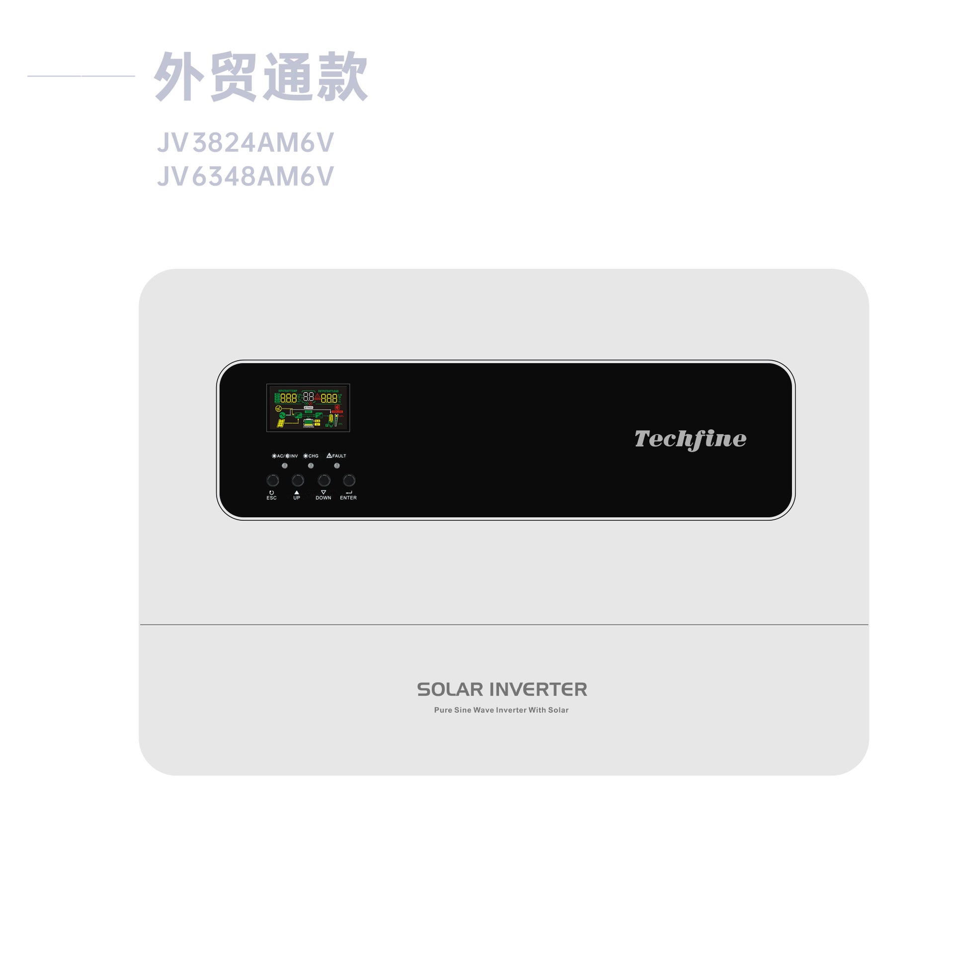 Guangdong Techfine Electronic Co., Ltd - Wechselrichter - High PV Input MPPT Solar Inverter 3800VA-12500VA JV6348AM8V - Art. 59600