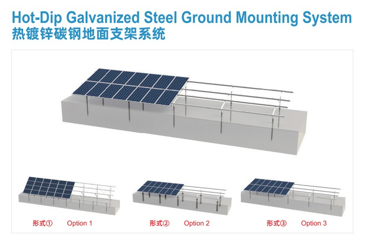 Jiangsu Ouya Lighting Co., Ltd. - Montagesysteme - Hot-dip Galvanized Steel Ground Mounting System Hot-dip Galvanized Steel Ground Mounting System - Art. 9481