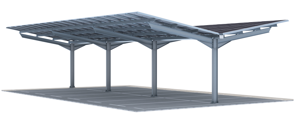 B&K Solare Zukunft GmbH - Montagesysteme - IROC® CP Y-Carport IROC® CP Y-Carport - Art. 10134