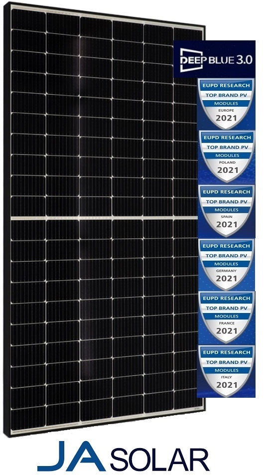 JA SOLAR Solarmodul JAM60S20-HC MONO 385W MR Schwarzer Rahmen