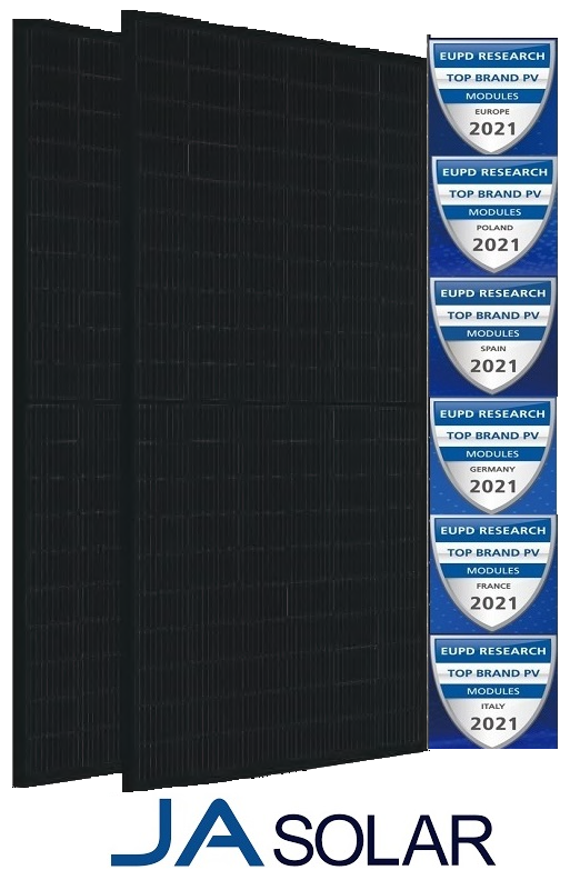 JA SOLAR Solarmodul JAM60S21-HC MONO 370W MR Vollschwarz
