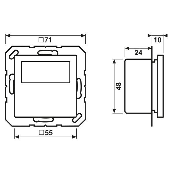 Jung Raumtemperaturregler TRDA1790WW mit Display Standard