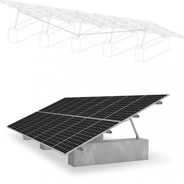 K2 Systems Montagekit P A-Rack 15/20/25° 1.3kN/qm