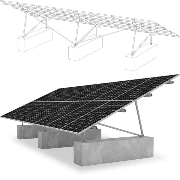 K2 Systems Montagekit P P Rack 15/20/25° 0.8kN/qm