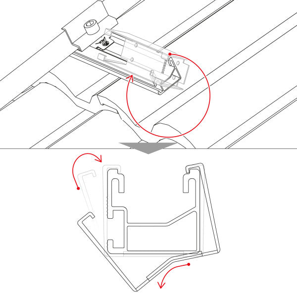 K2 SYSTEMS Montagesysteme BlackCover SingleRail 36