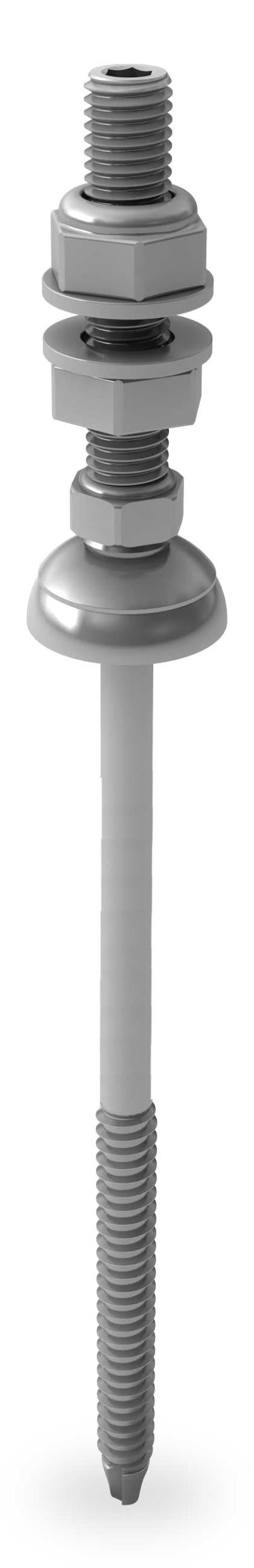 K2 Systems Solarbefestiger 155 mm M10x50 für Stahlunterkonstruktion