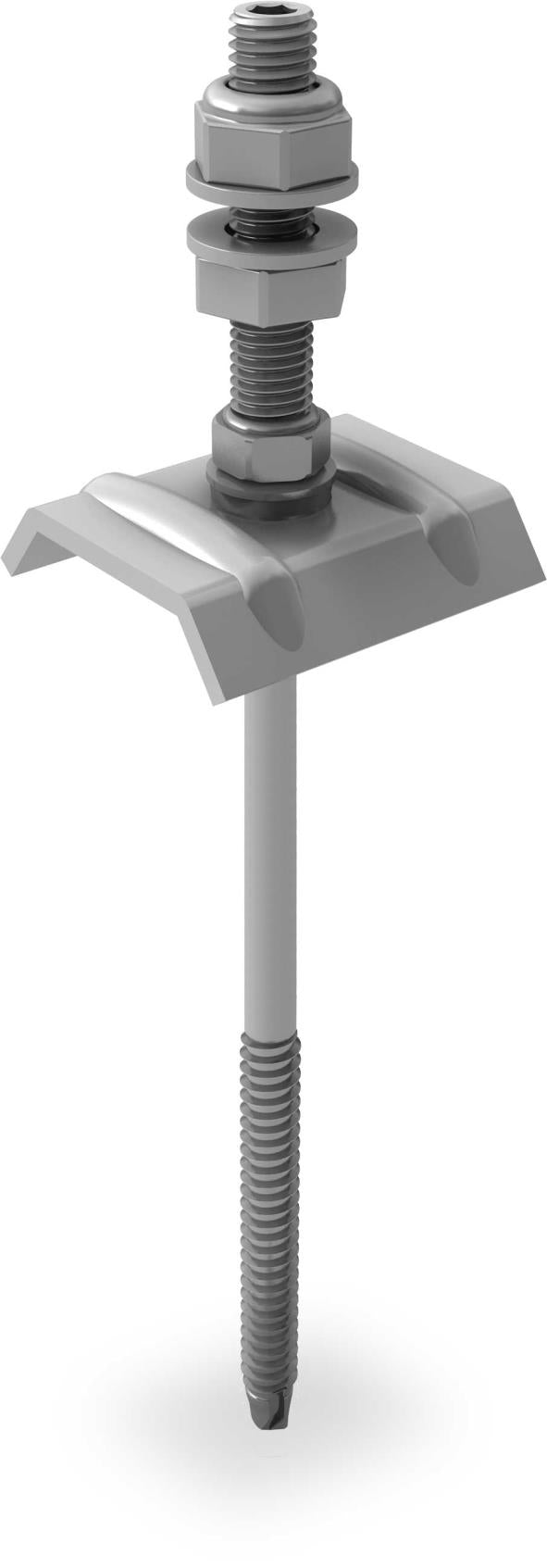 K2 Systems Solarbefestiger 85 mm M10x50 mit Kalotte für Stahlunterkonstruktion