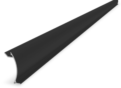K2 Systems InsertionRail 2.0 Cover 30; 2.85 m Black