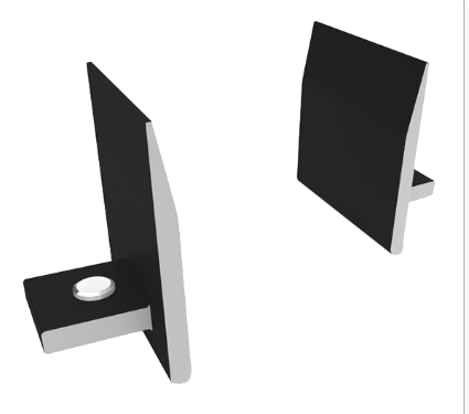 K2 Systems InsertionRail 2.0 EndStop schwarz 