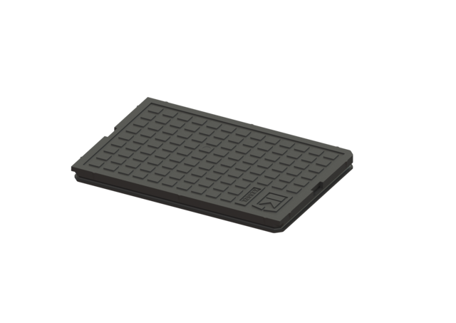 KESSEL Abdeckplatte schwarz, 276x191 mm - Art Nr. 30003S