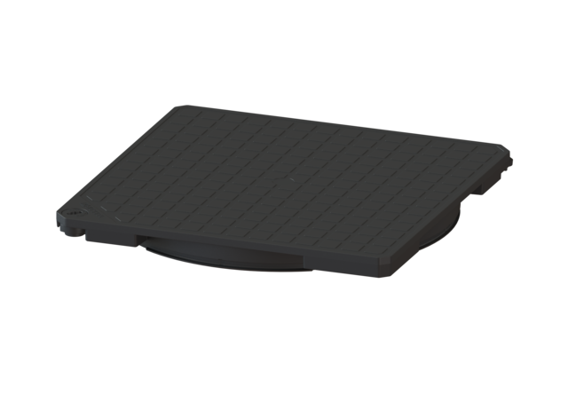 KESSEL Abdeckplatte schwarz, tagwasserdicht, 366x366 mm - Art Nr. 830050