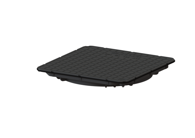 KESSEL Abdeckplatte schwarz, tagwasserdicht, 384x384 mm - Art Nr. 83050