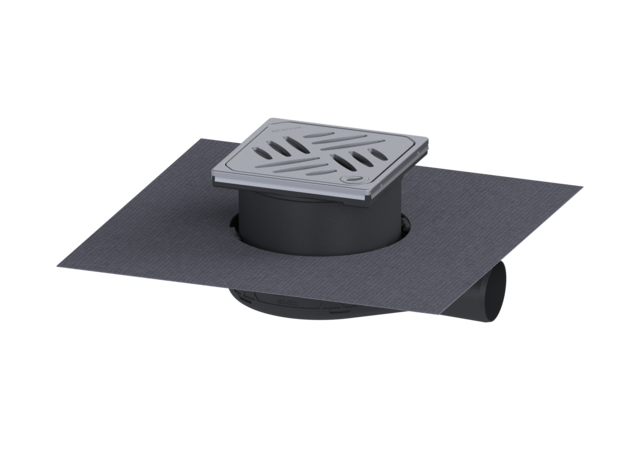 KESSEL Bodenablauf Der Ultraflache 54 DN 50, WaD, Designrost Kessel, Lock&Lift - Art Nr. 44750.63M