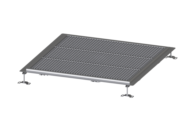 KESSEL Bodenwanne Ferrofix Klebeflansch H: 15 mm, 1000 x 1000 mm - Art Nr. 6000100