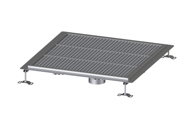 KESSEL Bodenwanne Ferrofix Klebeflansch H: 15 mm, 800 x 800 mm - Art Nr. 6080800