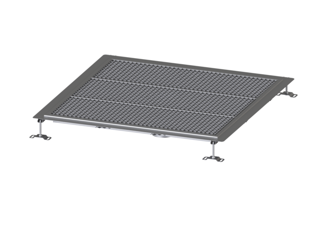 KESSEL Bodenwanne Ferrofix Klebeflansch H: 6 mm, 1000 x 1000 mm - Art Nr. 6200100