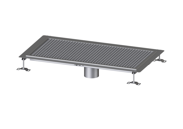 KESSEL Bodenwanne Ferrofix Klebeflansch H: 6 mm, 500 x 1000 mm - Art Nr. 6250100