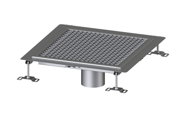 KESSEL Bodenwanne Ferrofix Klebeflansch H: 6 mm, 500 x 500 mm - Art Nr. 6250050