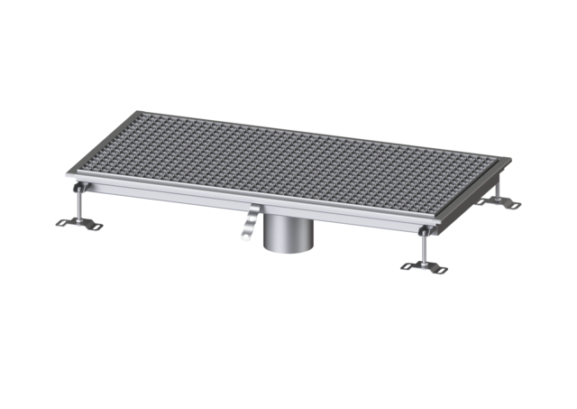 KESSEL Bodenwanne Ferrofix ohne Klebeflansch, 500 x 1000 mm - Art Nr. 6150100