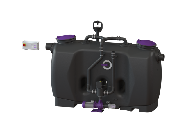 KESSEL Fettabscheider EasyClean free NS 10, Auto Mix & Pump - Art Nr. 93010.01/PVS