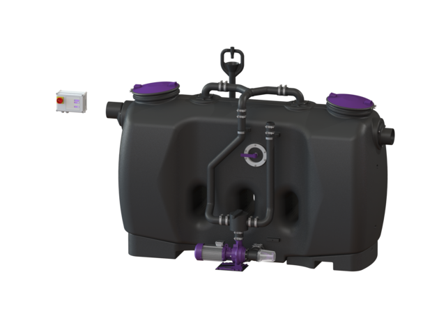 KESSEL Fettabscheider EasyClean free NS 10, Mix & Pump, SonicControl - Art Nr. 93010.02/MS