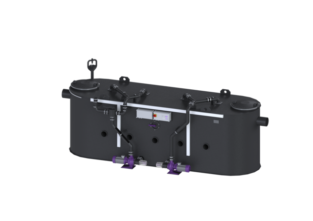 KESSEL Fettabscheider EasyClean free NS 20, Mix & Pump, DZ - Art Nr.  93020-06-MS