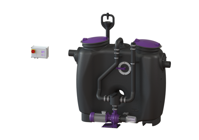 KESSEL Fettabscheider EasyClean free NS 2, Mix & Pump, SonicControl - Art Nr. 93002.02/MS