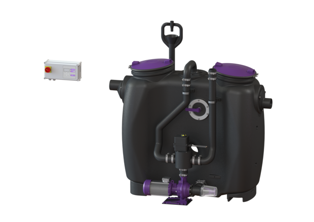 KESSEL Fettabscheider EasyClean free NS 3, Auto Mix & Pump, SonicControl - Art Nr. 93003.02/PVS