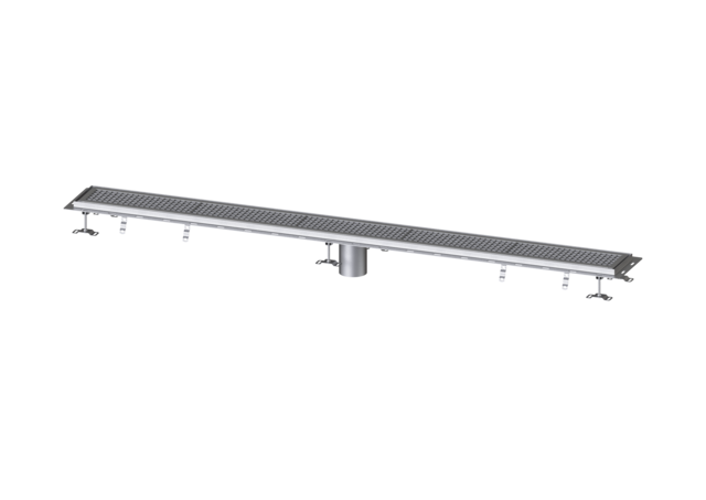 KESSEL Kastenrinne Ferrofix m. Fliesenanschlusswinkel, 200 x 2550 mm - Art Nr. 6320250