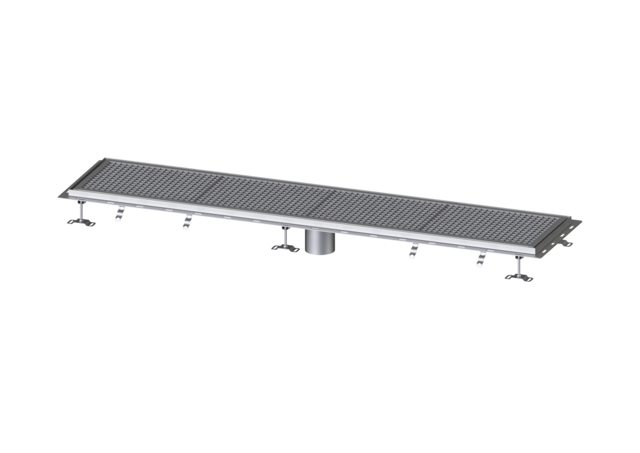KESSEL Kastenrinne Ferrofix m. Fliesenanschlusswinkel, 400 x 2050 mm - Art Nr. 6340200