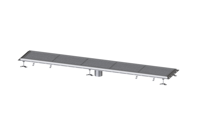 KESSEL Kastenrinne Ferrofix m. Fliesenanschlusswinkel, 400 x 2550 mm - Art Nr. 6340250