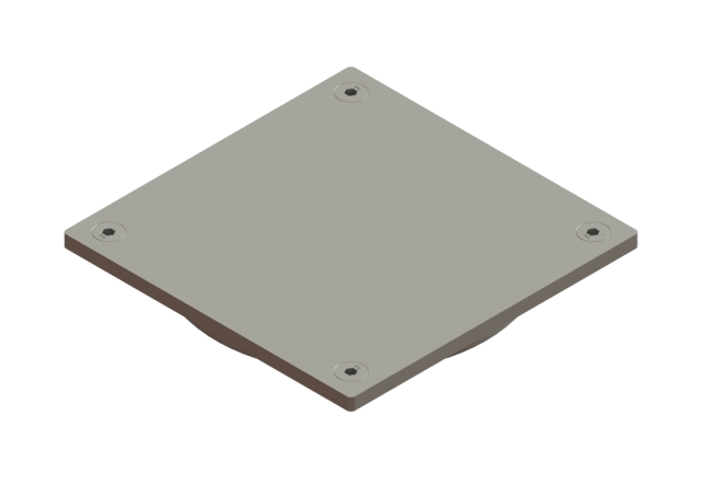 KESSEL Rost blickdicht, V2A, 150x150 mm, L 15 - Art Nr. 680477