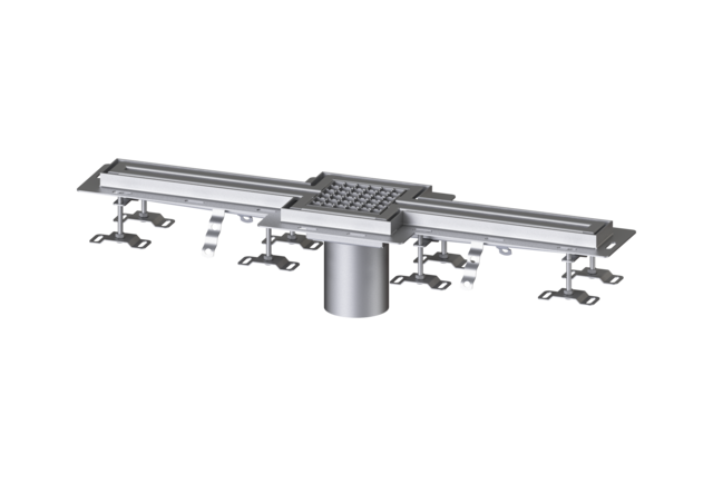 KESSEL Schlitzrinne Ferrofix Fliesenanschlusswinkel, 17x1000mm,mittig - Art Nr. 6302100