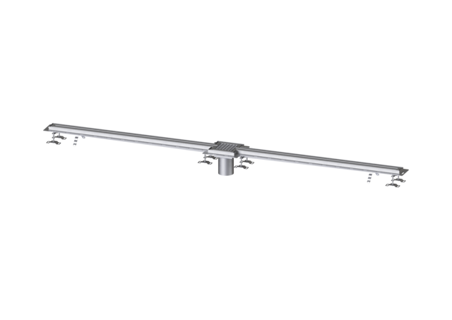 KESSEL Schlitzrinne Ferrofix Fliesenanschlusswinkel, 17x3000mm,mittig - Art Nr. 6302300