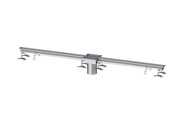 KESSEL Schlitzrinne Ferrofix ohne Klebeflansch, 17 x 2000 mm, mittig - Art Nr. 6102200
