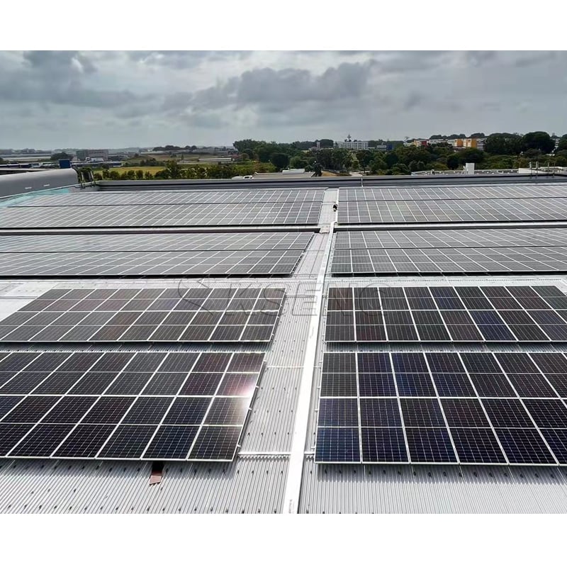Xiamen Kseng Metal Tech Co., Ltd. - Montagesysteme - Metal roof solar mounting systems with solar ro... Aluminum & Stainless Steel / Tin Solar Roof Mounting System - Art. 7539