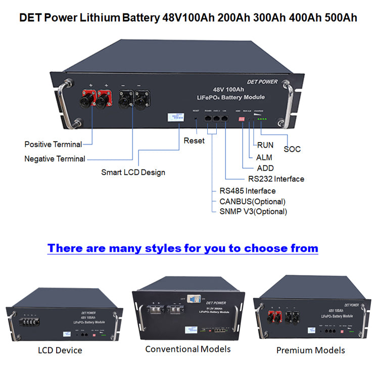 Det Power Technology Co., Ltd - Speicher - LFP50-48/LFP100-48/LFP200-48 LFP100-48 - Art. 20156
