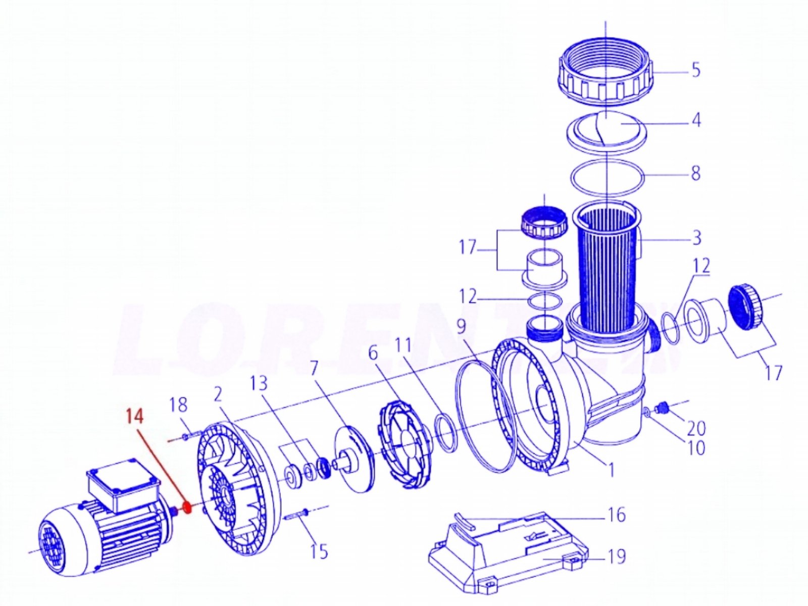 LORENTZ Ersatzteile CS 17-1 Splash Ring