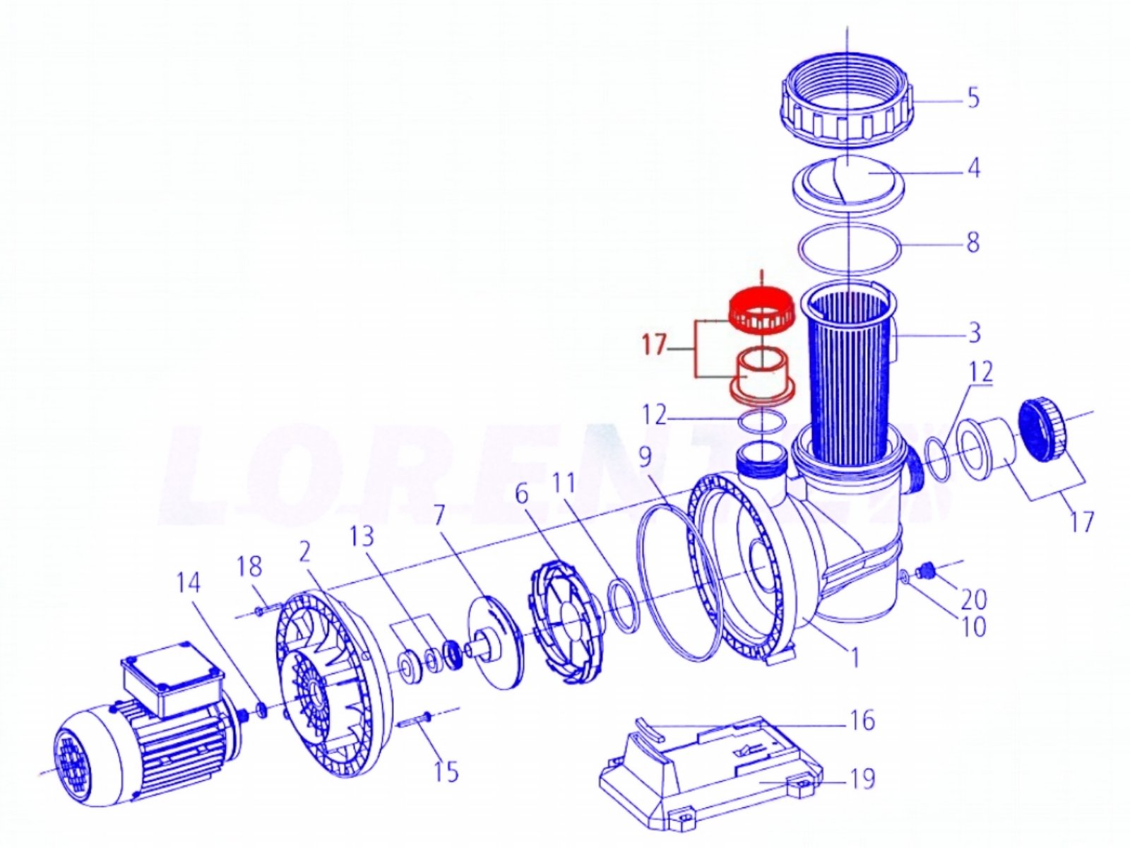 LORENTZ Ersatzteile CS 17-1 Union